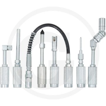 Ks tools Fettpressenadapter-Set 7-teilig für verschiedene Schmiernippel