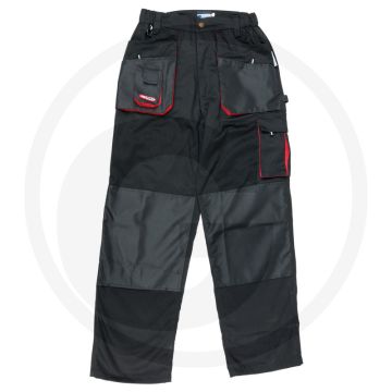 Ks tools Arbeitshose, 56 mit elastischen bundeinsätzen, hammerschlaufe, viele taschen - 65% baumwolle 35% polyester