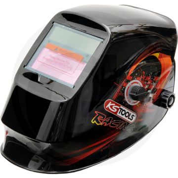 Ks tools lashelm, racing design - automatische schakeling, zonnecellen, gevoeligheids- en vertragingsschakelaar