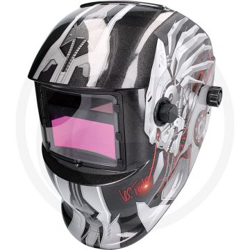 Ks tools schweißer-schutzhelm met automatische schakeling naar donker, solarzellen, verstelbaar hoofdband - en 175/en379 1/1/1/2