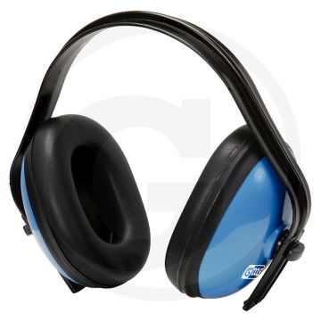 Ks tools gehoorbescherming met hoofdbeugel blauw snr 25 db - verstelbare oorbescherming