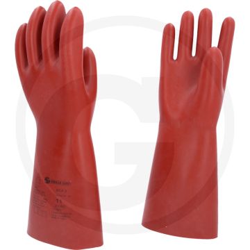 Ks tools elektriker-schutzhandschuh mit mechanischen und thermischen schutz, größe 11, rot, din en 60903-zertifiziert