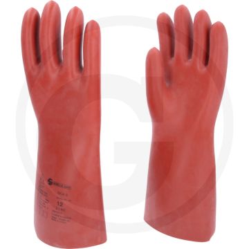 Ks tools elektriker-schutzhandschuh größe 12 mit mechanischem und thermischem schutz, rot, 410mm länge, din en 60903 zertifiziert
