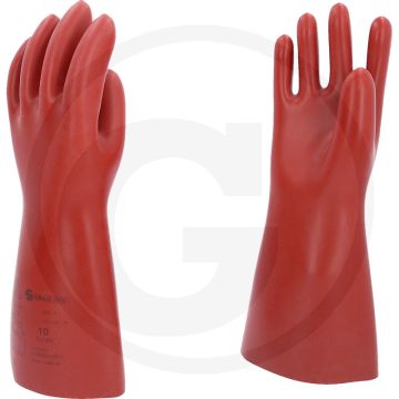 Ks tools elektriker-schutzhandschuh mit mechanischem schutz, größe 10, rot, din en 60903, 7500v, klasse 1