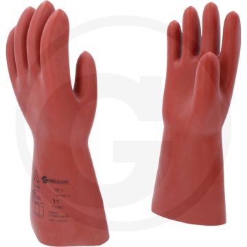 Ks tools elektriker-schutzhandschuh mit mechanischem schutz, größe 11, rot, din en 60903-zertifiziert
