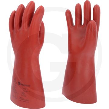 Ks tools elektriker-schutzhandschuh mit mechanischem schutz, größe 10, rot, din en 60903-zertifiziert