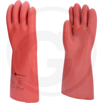 Ks tools elektriker-schutzhandschuh mit mechanischem schutz, größe 12, rot, din en 60903, 36000v, klasse 4