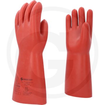 Ks tools elektriker-schutzhandschuh mit mechanischen und thermischen schutz, größe 11, rot, 410mm länge, din en 60903-zertifiziert
