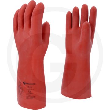 Ks tools elektriker-schutzhandschuh mit mechanischen und thermischen schutz, größe 12 - rot, din en 60903-zertifiziert