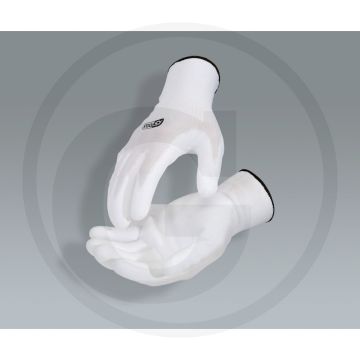 Ks tools werkhandschoen - wit, l, 12 paar - ce / en 388 4131x