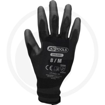Ks tools feinstrickhandschuhe sw 8/m 12 paar - sehr angenehme passform
