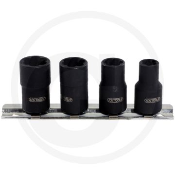 Ks tools 3/8"-Spiralprofilschlüssel-Satz, 4-tlg. - Steckschlüssel, 8-10-12-13 mm
