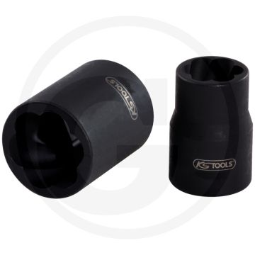 Ks tools 3/8" spiraal-profiel-dopsleutel, 13 mm - twist socket profiel
