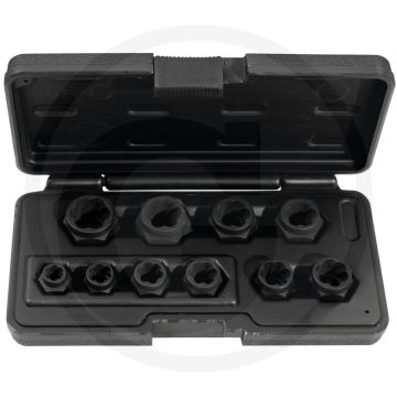 Kit d'écrous à section hélicoïdale Ks tools, 10 pièces pour les boulons et les écrous endommagés et coincés
