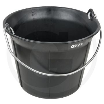 Ks tools kunststof-emmer, 11 liter, met versterkte hengsel, koud- en schaalverdelingbestendig