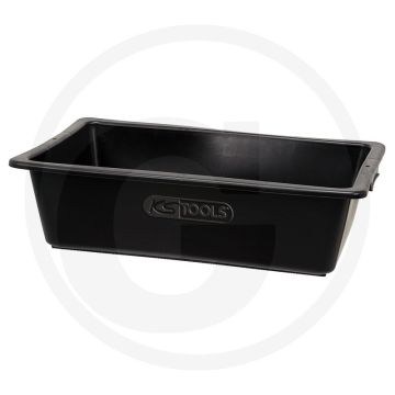 Ks tools kunststof opvangbak, 25 liter - zwart, 400x160x600mm