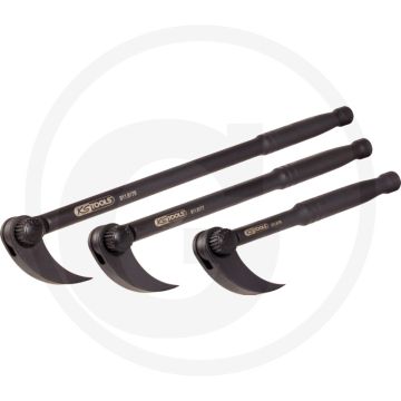 Ks tools draaibare rolkop bandenlichterset,3-delig - meervoudig verstelbare rolkop - 345 mm