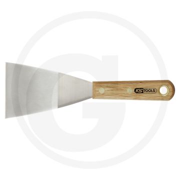 Ks tools plamuurmes, edelstaal, 75mm, houtgreep - extreme interkristalline corrosiebestendigheid