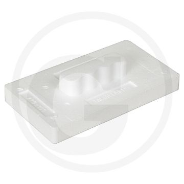 Ks tools schuurblok, hardkunststof, 150x270 mm, rechthoekig, wit, 40g