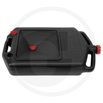 Ks tools olieopvangbak: 8 liter, Ø: 340 mm - ideaal voor mobiel gebruik - geschikt voor diverse vloeistoffen