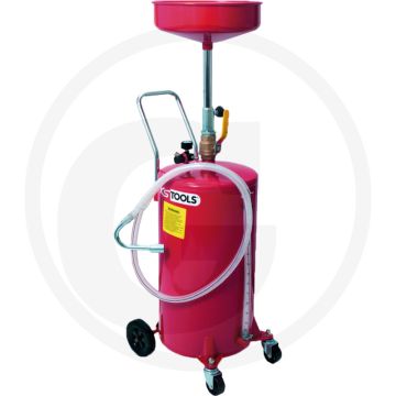 Ks tools mobiel apparaat voor opvang van afgewerkte olie lekbak Ø 380 - 60l laadvermogen