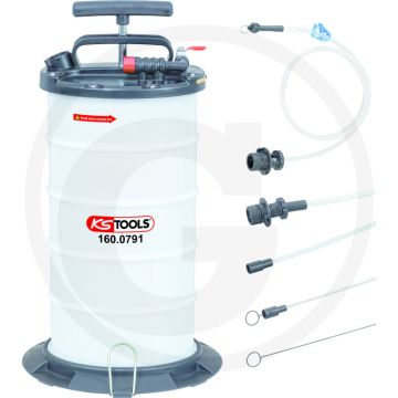 Ks tools absaugpumpe-vakuum 9,5 liter - ideaal voor diverse vloeistoffen