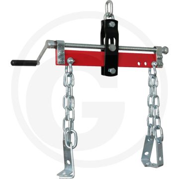 Ks tools lastenpositionier-vorrichtung, 500 kg - handkurbel, 4 lastketten, 320 mm achsabstand