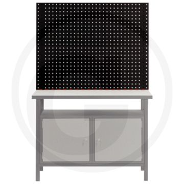 Ks tools uitbreiding-systeemwand voor werkbanken - 2 x stangen, 2 x lochwand, stahlblechkonstruktion, 1200x1200x710mm