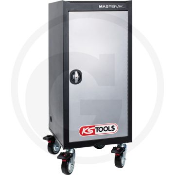 Ks tools servicewagen voor mobiele emissieteststations / diagnostiek - stabiele plaatstaalconstructie met kogellagergeleide schuiflades