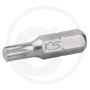 Ks tools 1/4" classic bit voor vielzahnschrauben, 25mm, m5 - buitenzeskantaandrijving