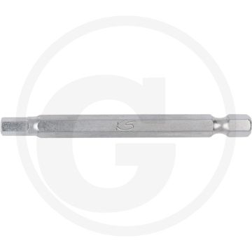 Ks tools 1/4" classic Bit für Sechskantschrauben mit Bohrung, 75mm, 6 mm - vernickeltes Spezial-Werkzeugstahl