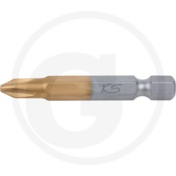 Ks tools Embout en étain 1/4", 50mm, ph2 - revêtement en titane, pour tournevis manuels et électriques