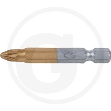 Ks tools Embout en fer blanc 1/4", 50mm, pz3 - pour vis manuelle et électrique