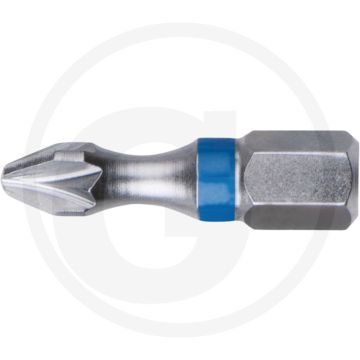Ks tools 1/4" torsionpower bit, 25mm, pz2 - sechskantantrieb - farbcodiert - vernickelt