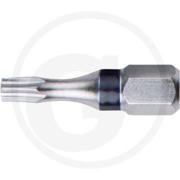 Ks tools 1/4" torsionpower bit tx, 25mm, tb10, mit bohrung - torx mit stirnlochbohrung