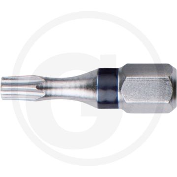 Ks tools 1/4" torsionpower bit tx, 25mm, tb15 - mit bohrung, vernickelt, spezial-zeugstahl