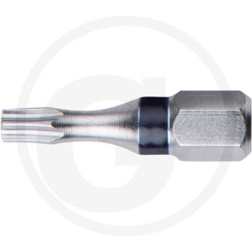 Ks tools 1/4" torsionpower bit tx, 25mm, tb20, met boring - voor handwerk en industrie