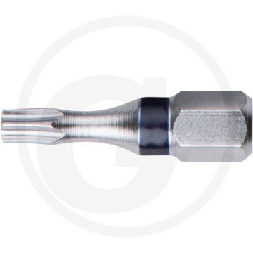 Ks tools 1/4" torsionpower bit tx, 25mm, tb27, mit bohrung - tx-torx® mit stirnlochbohrung