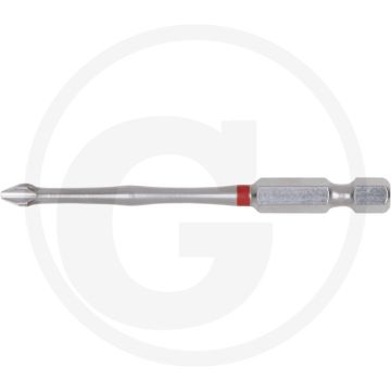 Ks tools 1/4" torsionpower bit, 75mm, ph3 - sechskantantrieb, rot, s2 spezialstahl