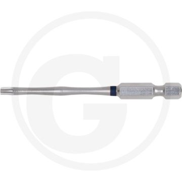 Ks tools 1/4" torsionpower bit tx, 75mm, tb15 - mit bohrung, violett, s2 spezialstahl