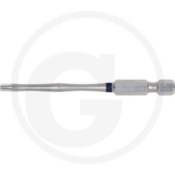 Ks tools 1/4" torsionpower bit tx, 75mm, tb20 - mit bohrung, vernickelt, für manuelle und elektrische schrauben