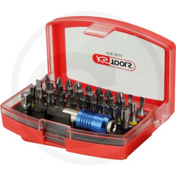 Ks tools 1/4" torsionpower bit-box, 32-tlg. - farbcodierung, magnetischer schnellwechsel-bithalter