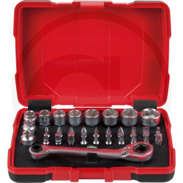 Ks tools bit-satz 31-tlg. 31 tlg. - ratschenkopf 15° abgewinkelt