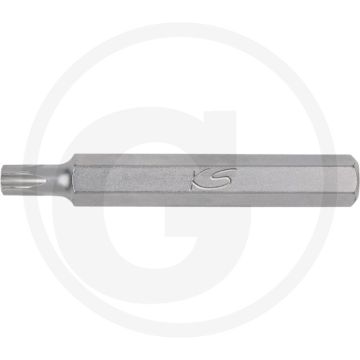Ks tools 10mm classic bit voor tx-schroeven met boring, l=75mm, tb10 - tx-torx® met boring