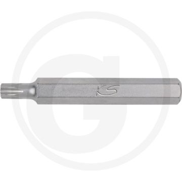 Ks tools 10mm classic bit voor tx-schroeven met boring, l=75mm, tb25 - tx-torx® met boring