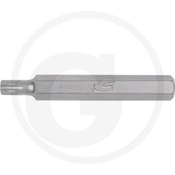 Ks tools 10mm classic bit voor tx-schroeven met boring, l=75mm, tb27 - torx mit stirnlochbohrung