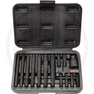 Ks tools 5/16" classic bitset, 14-delig - ideale satzzusammenstellung für ribe®-schrauben