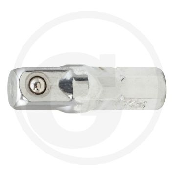 Ks tools 1/4" vierkant-adapter, voor bitratschenschlüssel 5/16" - verchroomd, speciaal-werkzeugstahl