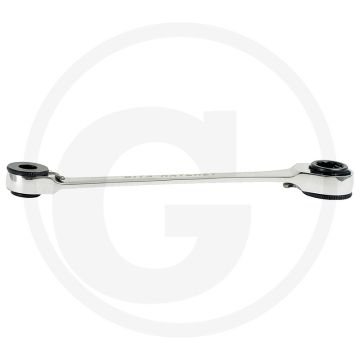 Ks tools gearplus® doppel-ratschenringschlüssel, 8x10 mm - 72 zähne, chrom vanadium