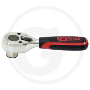 Ks tools 1/4" bit-umschalt-knarre, 120 mm - omschakelbaar, 72 tanden, 2-komponentengriff